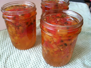 Canning Relish – Apricot Red Pepper Relish