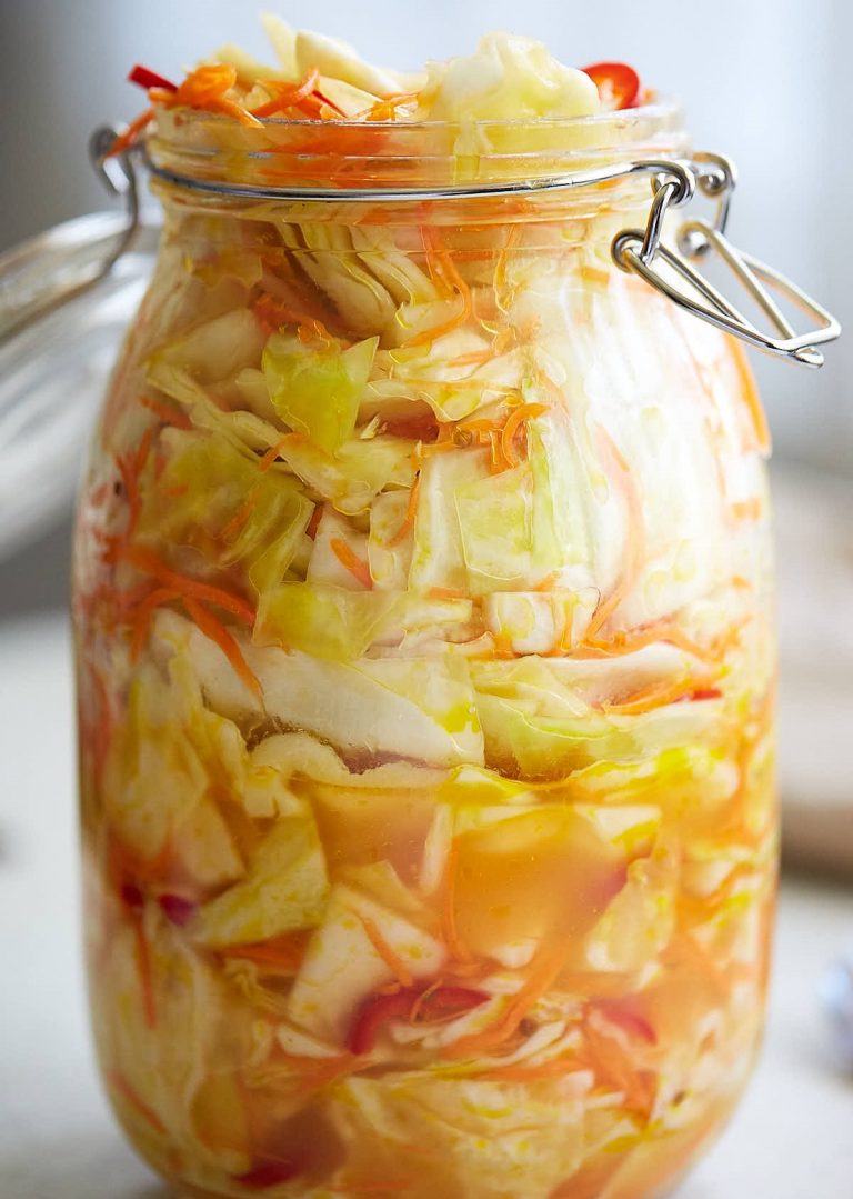 Pickled Cabbage Slaw 1 – SBCanning.com – homemade canning recipes